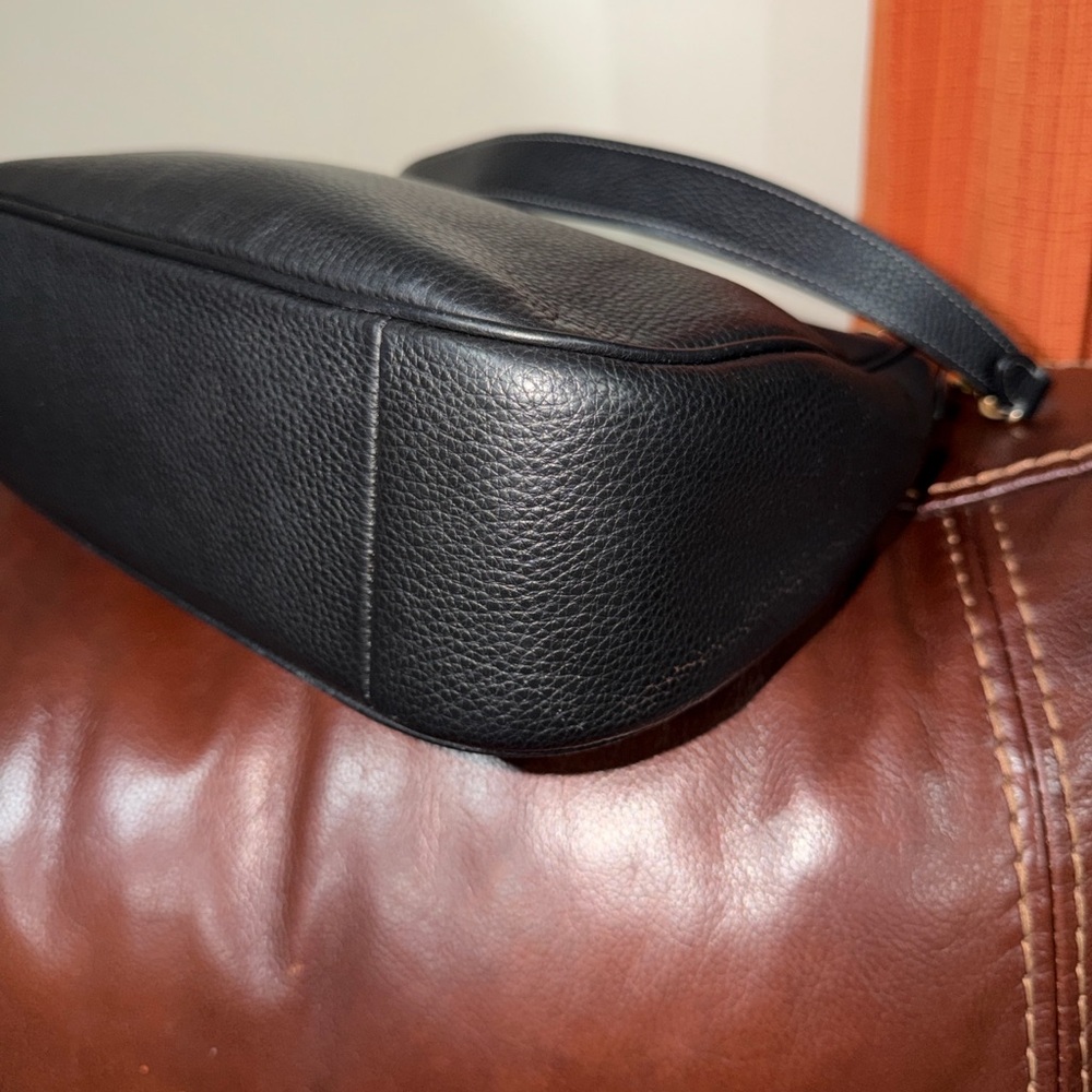 SOLD‼️Coach Teri Hobo Black Leather Shoulder Bag - Picture 8 of 13